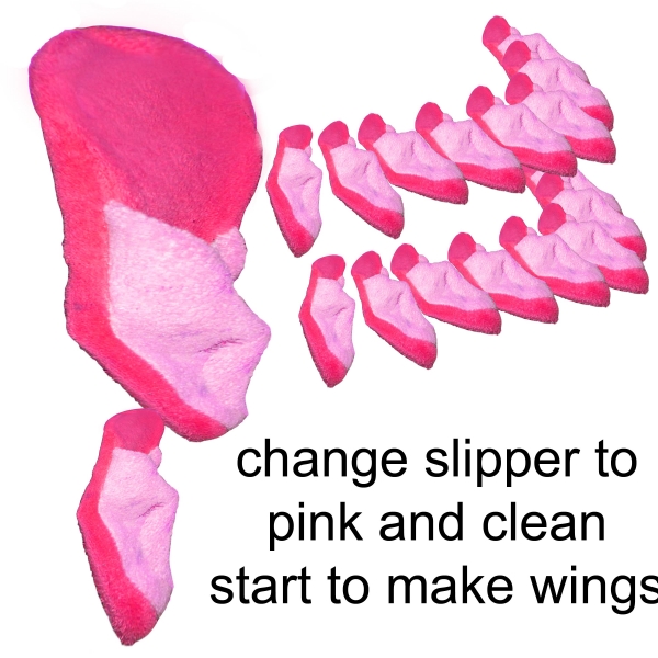 Creation of Pink Wing Pup: Step 4